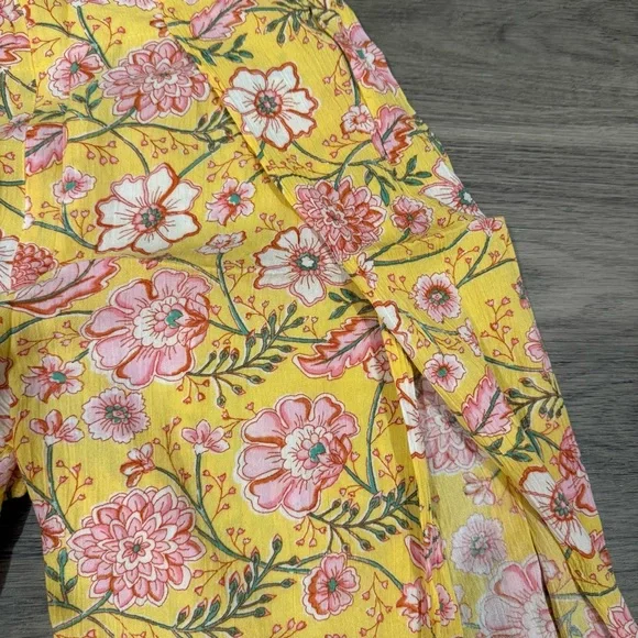 Billabong Yellow Floral Pants - Picture 2 of 4